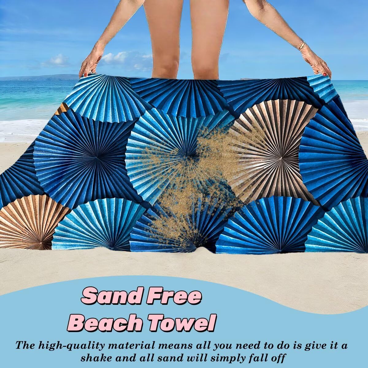 Toalla Playa 80x160 cm, Toalla Gimnasio Microfibra Secado Rapido, Juego de 2 Antiarena Toallas de Playa, Ligera Compacta Toallas Microfibra Grande para Viaje, Regalo Hombre Mujer (Abstracto) -4575