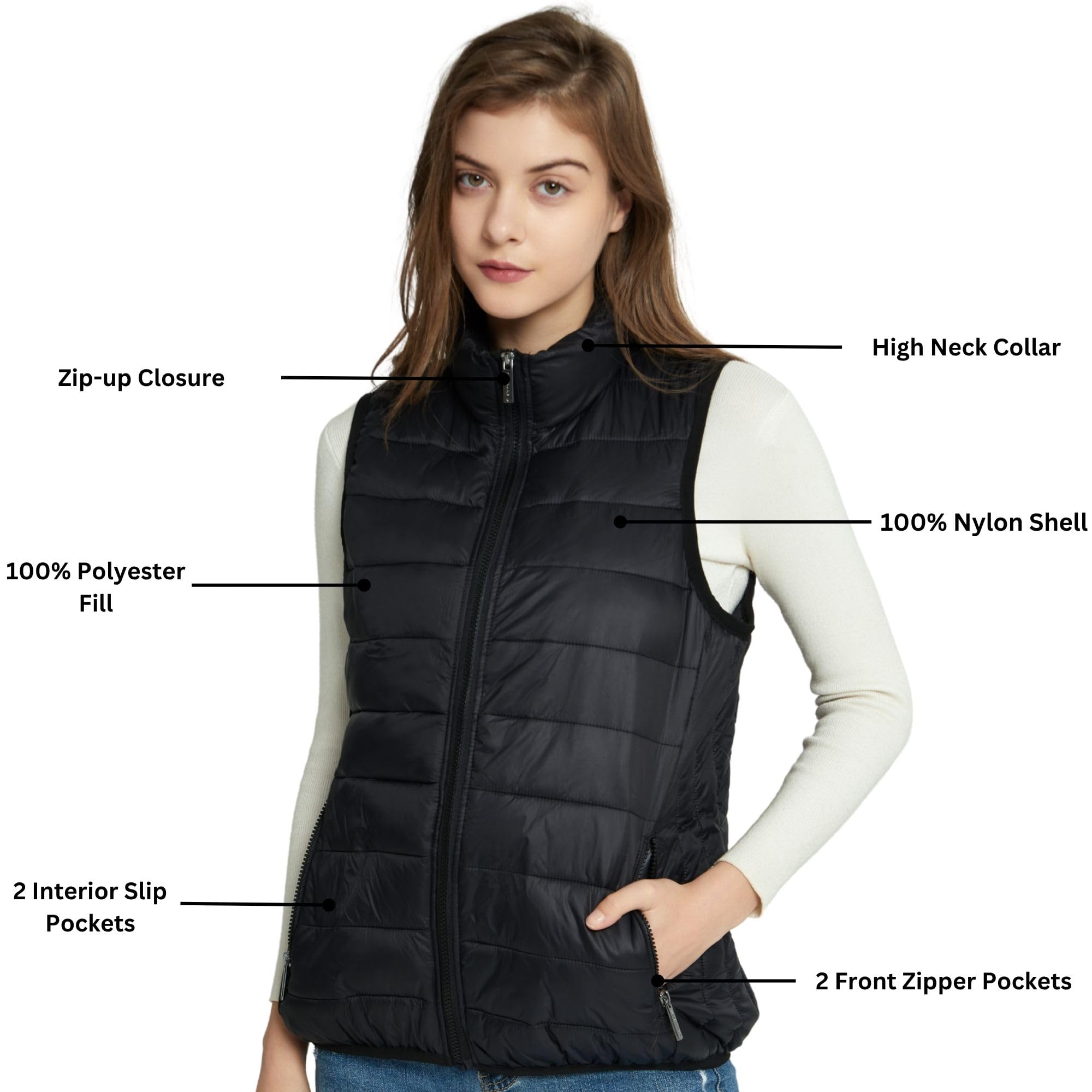 Alpine Swiss Jodie - Piumino da donna in piuma, isolante, ripiegabile, con tasche con cerniera, antivento