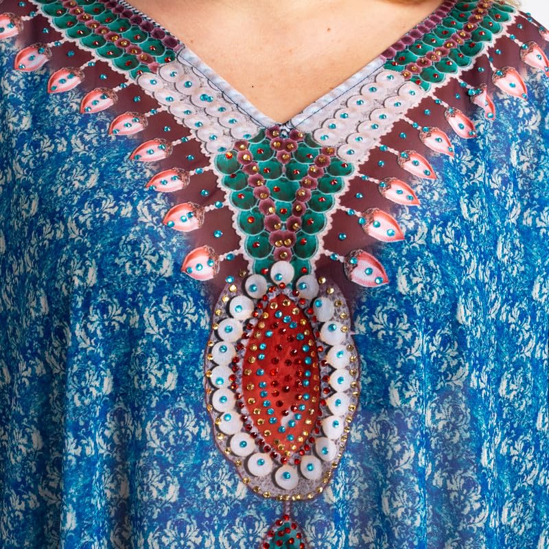 Image of Miss Lavish London Women's Kaftan- Kaftan Dress for Casual, Party, Evening, Vacation and Everyday Wear