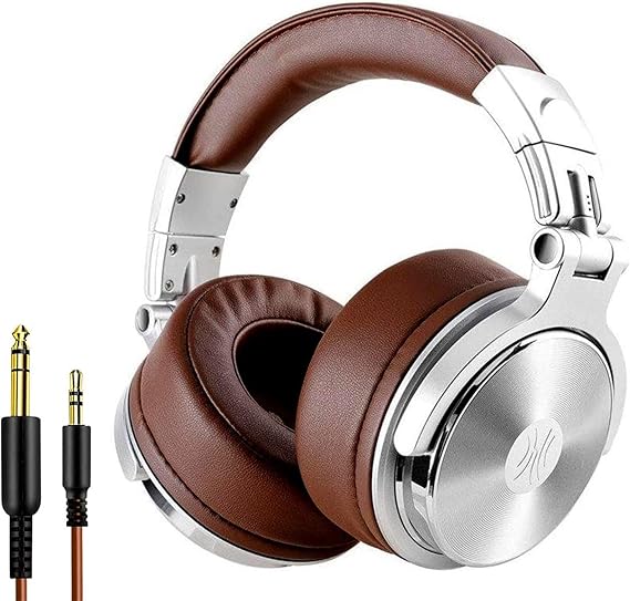 OneOdio Hoofdtelefoon, bekabeld, DJ Piano, gitaar met microfoon, hi-res audio, extra laag geluid, licht, comfortabel, opvouwbaar, met Share-Port, 2 kabels, hoofdtelefoon voor PC Studio Monitor AMP OneOdio Hoofdtelefoon, bekabeld, DJ Piano, gitaar met microfoon, hi-res audio, extra laag geluid, licht, comfortabel, opvouwbaar, met Share-Port, 2 kabels, hoofdtelefoon voor PC Studio Monitor AMP
