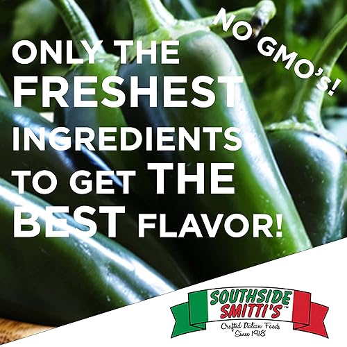 Miniatura 4 de SOUTHSIDE SMITTI'S - GIARDINIERA ESTILO ITALIANO - MEDIANO - 16 oz - Los mejores pimientos Giardiniera estilo Chicago - Receta original Southside
