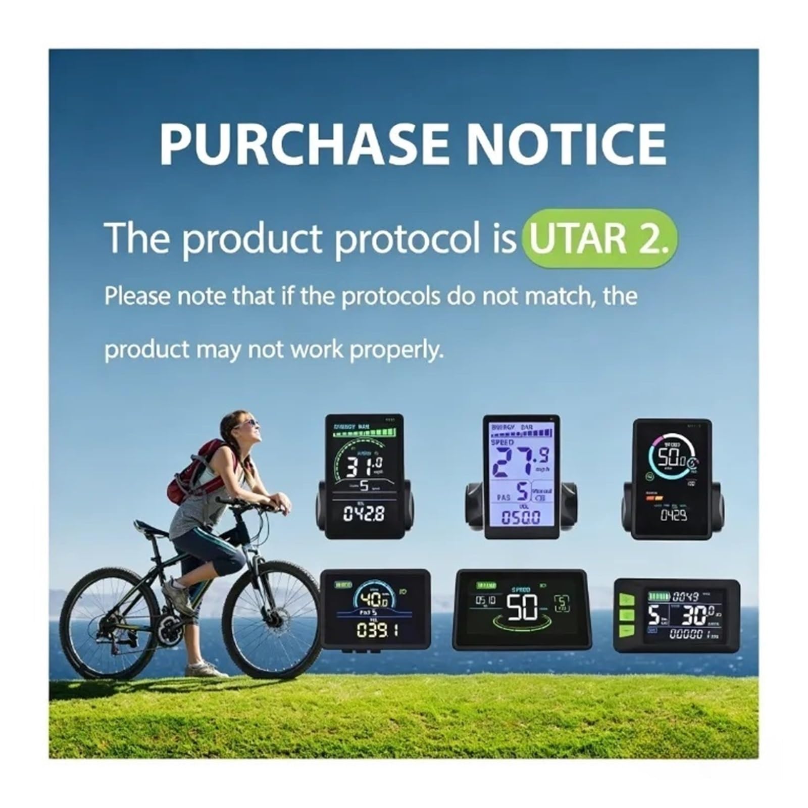 Contachilometri digitale M5C-2, display LCD a colori cablato abilitato Bluetooth con funzione antifurto elettronica for bici elettrica(Bluetooth-6PIN)