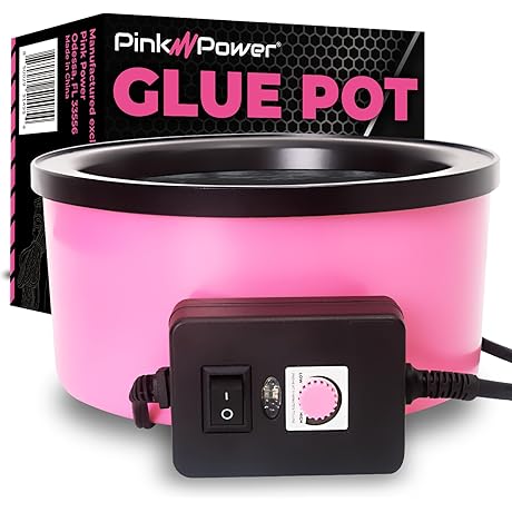 All-in-One Pink Power Electric Glue Melting Pot for Crafts