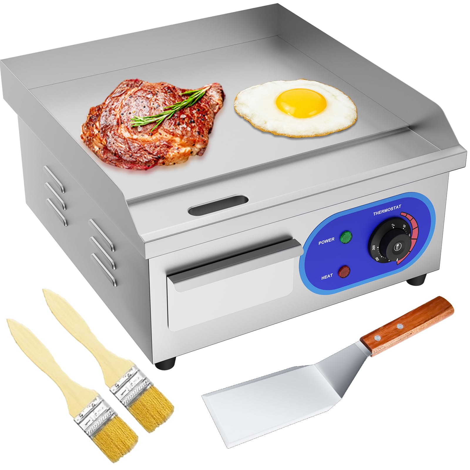 DULONG Electric Flat Top Grill,1500W