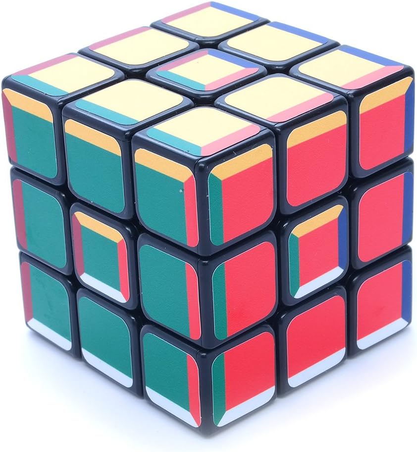 3x3x3 Super Pochmann Black Supercube Sticker Mod Twisty Puzzle Cube