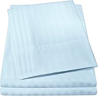 Vista 37 de Juego de sábanas de 4 piezas para camas individuales de 1500 hilos de microfibra de cepillado fino con bolsillo profundo - 1 funda de almohada