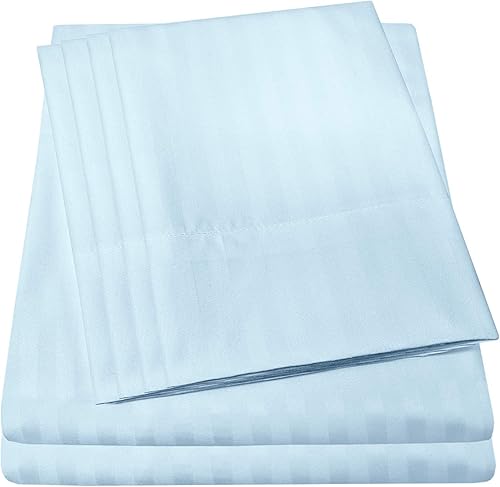 Sweet Home Collection Sábanas de cama tamaño King  Juego de 6 piezas de 1500 hilos de microfibra cepillada fina  Fundas de almohada extra, gran