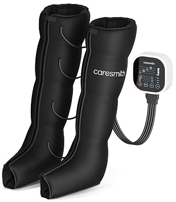 Caresmith Revive Leg Compression Massager with Powerful Controller | 4 Targeted Zones with 4 Modes | Foot Massager Machi