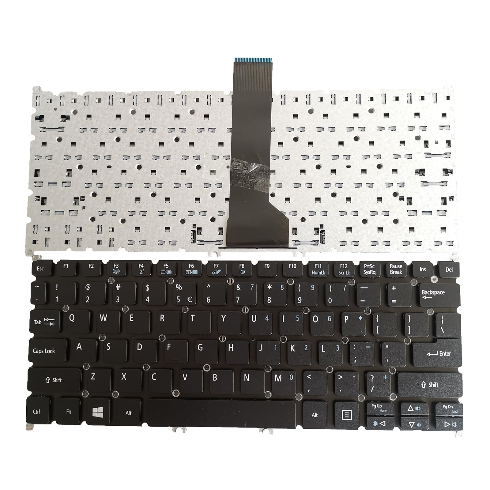 Clavier américain pour Acer Aspire V5-122P noir version US - 4