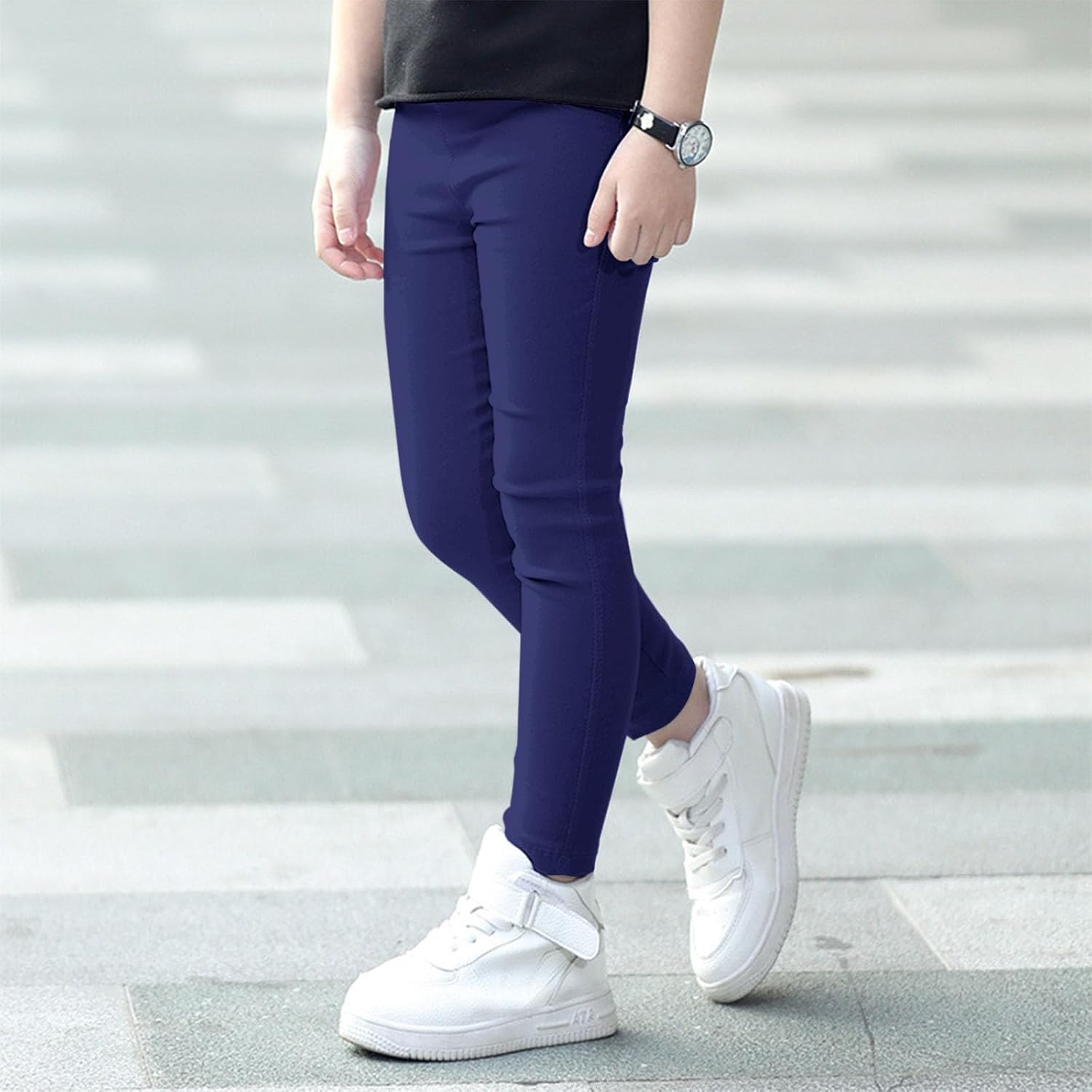 Girls' Athletic Leggings Kids Slim Fit Dance Workout Running Joggers Yoga Pants Ballet Gymnastics Tights Trousers