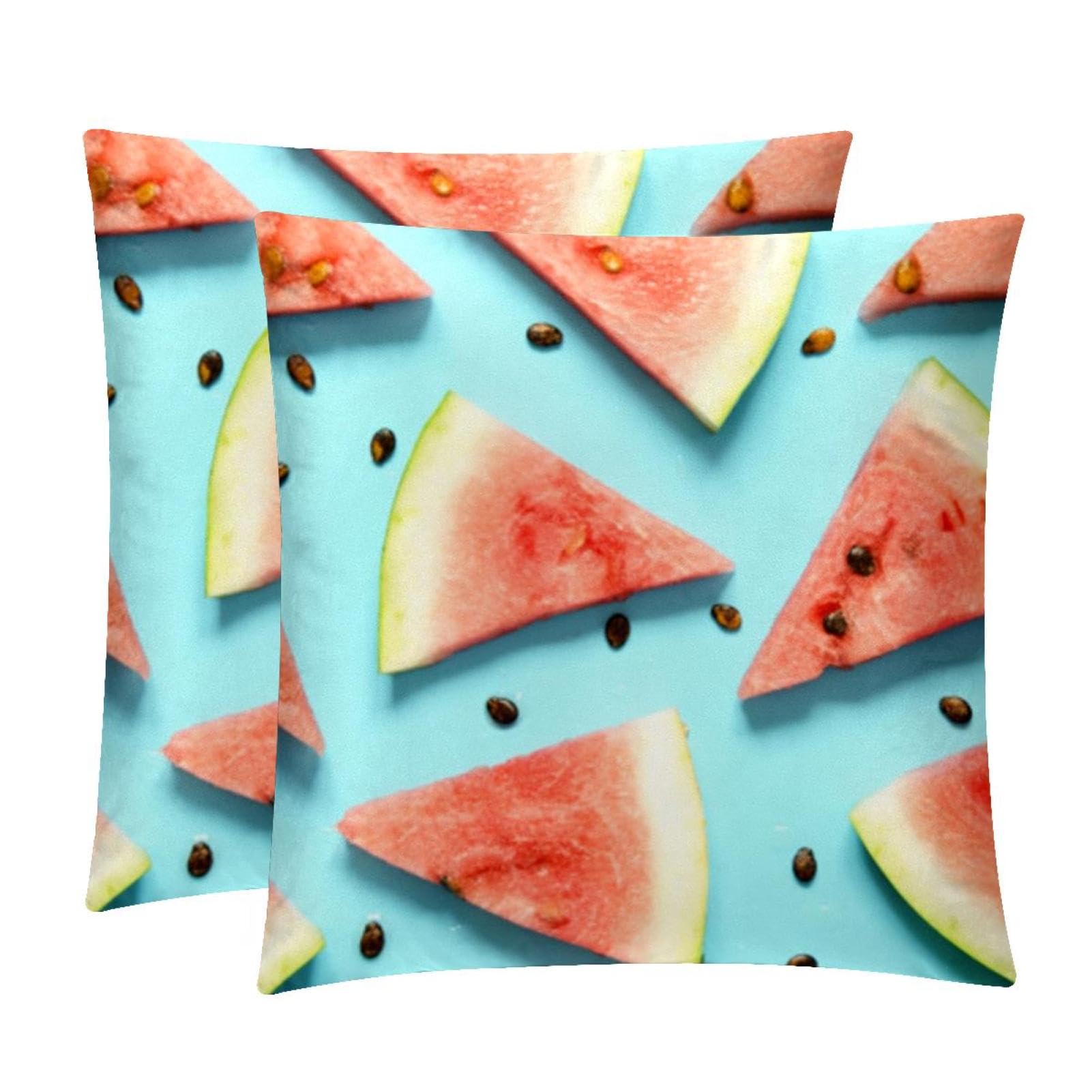 TDGKPZ Watermelon Throw Pillow Covers 2 Pack Cushion Cases Decorative Pillow Cases Home Decor 50x50cm
