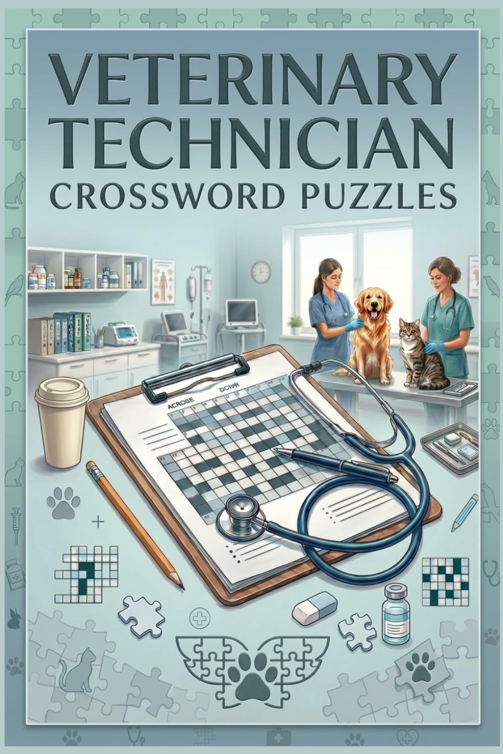 Veterinary Technician Crossword Puzzles: 60 Educational Veterinary Care Themed Crossword Puzzles for Adults & Students — With Solutions
