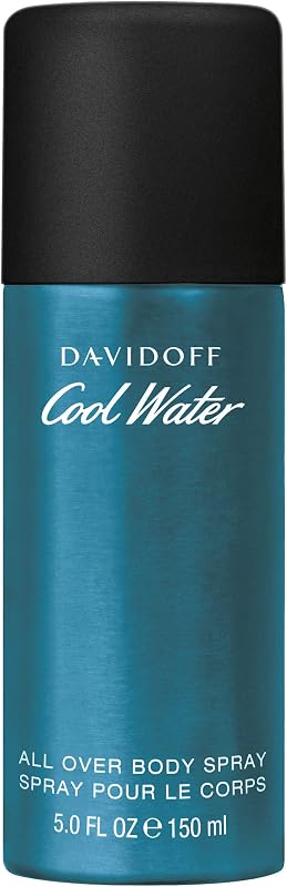 Desodorante en spray Cool Water para hombres – Con notas de cilantro, menta, lavanda y ámbar – 5 fl oz