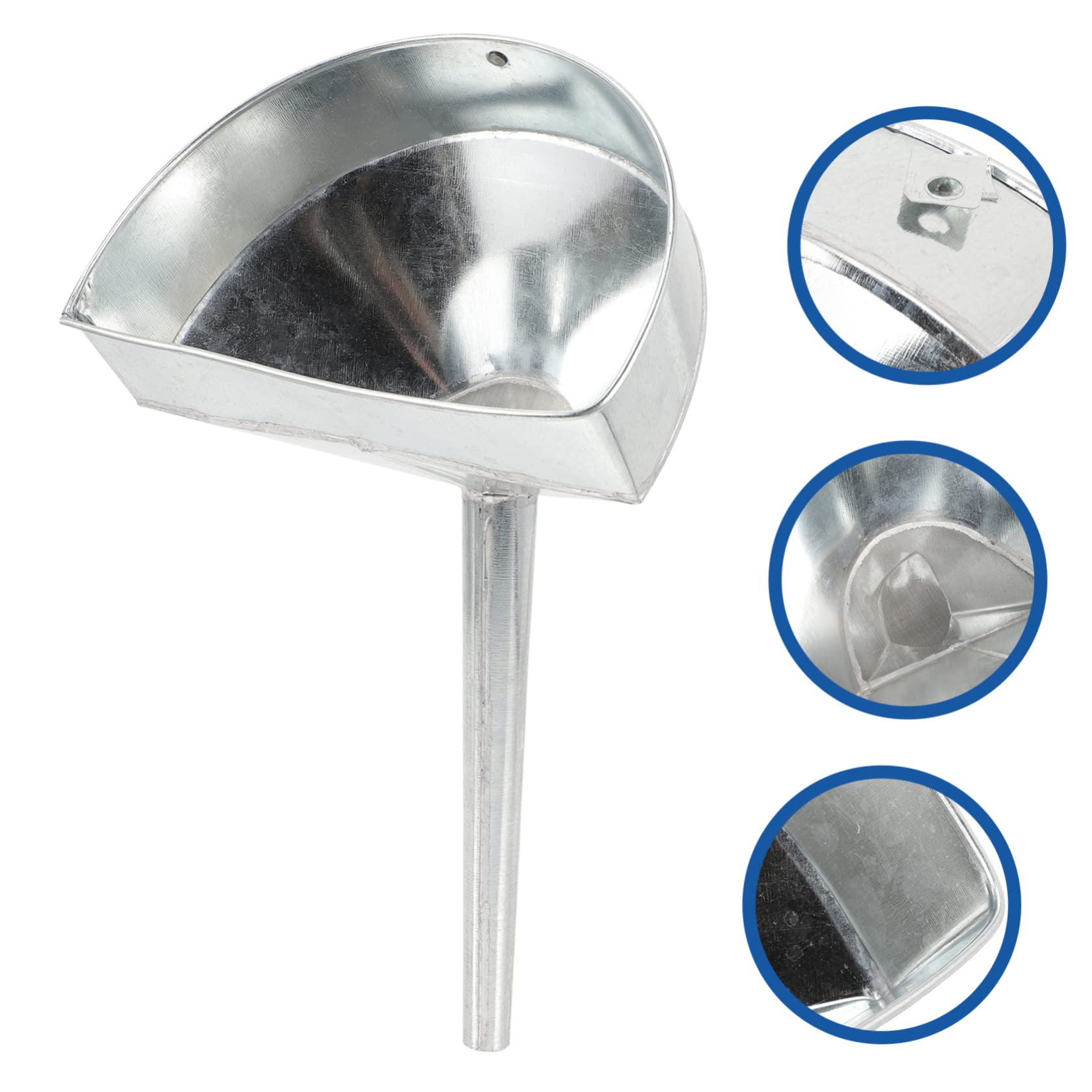 Gatuida Embudo De Llenado Para Automóvil Pantalla De Filtro De Inoxidable Embudo De Boca Larga Para Agua y Combustible Diseño Antiderrame y Alta Durabilidad