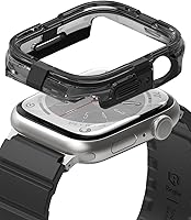 Vista 11 de Ringke Fusion Bumper compatible con Apple Watch, Apple Watch Series 9, 8, 7 (1.772 pulgadas) y Apple Watch SE, 6, 5, 4 (1.732 pulgadas) de doble