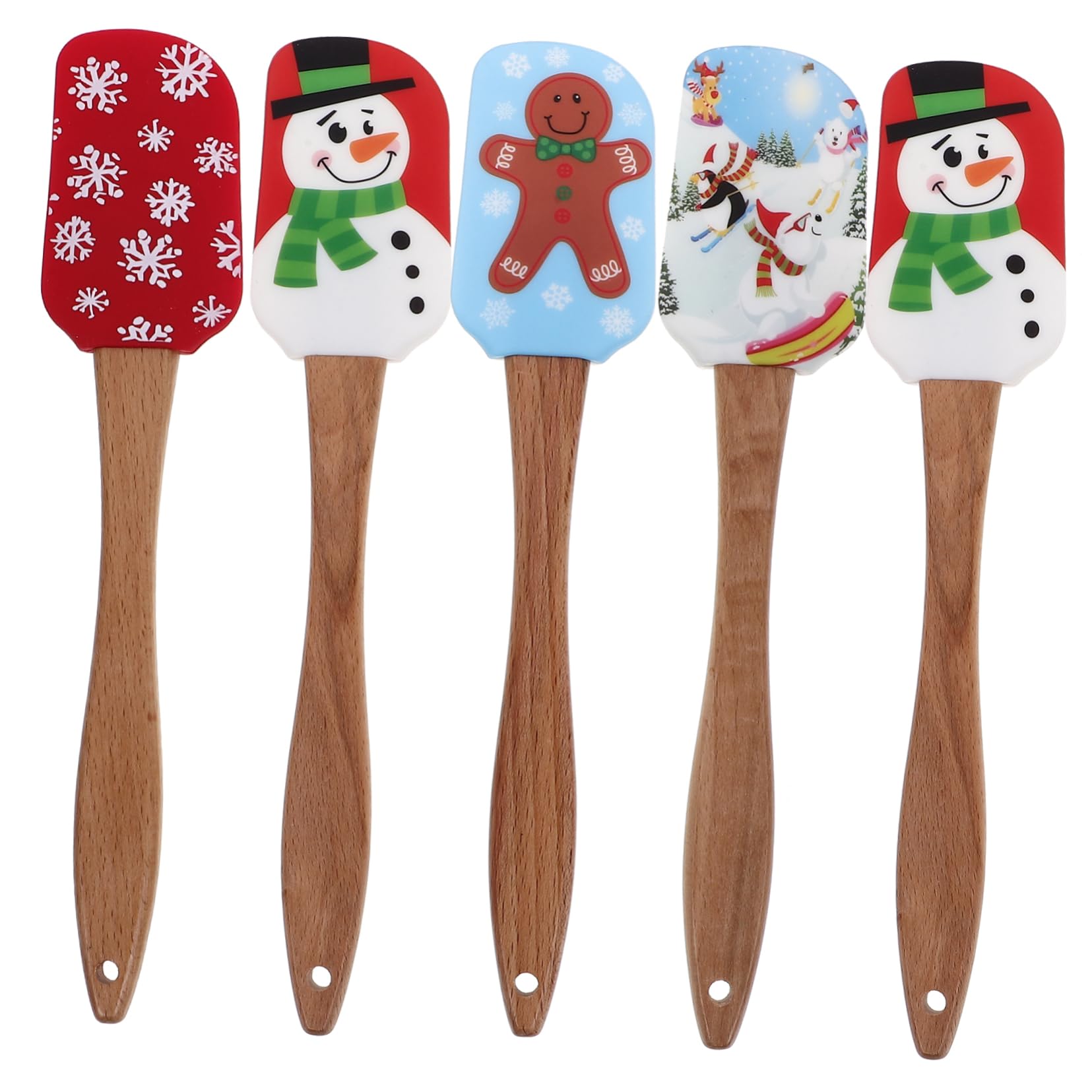 LABRIMP 20piezas Espátulas Para Hornear Ergonómicas De Cocina Utensilios Prácticos Para Postres y Repostería Adecuadas Para Navidad