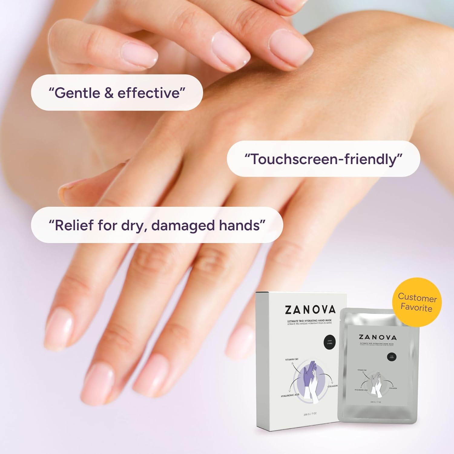 Hand Mask for Skin Picking & Nail Biting - Zanova Collagen