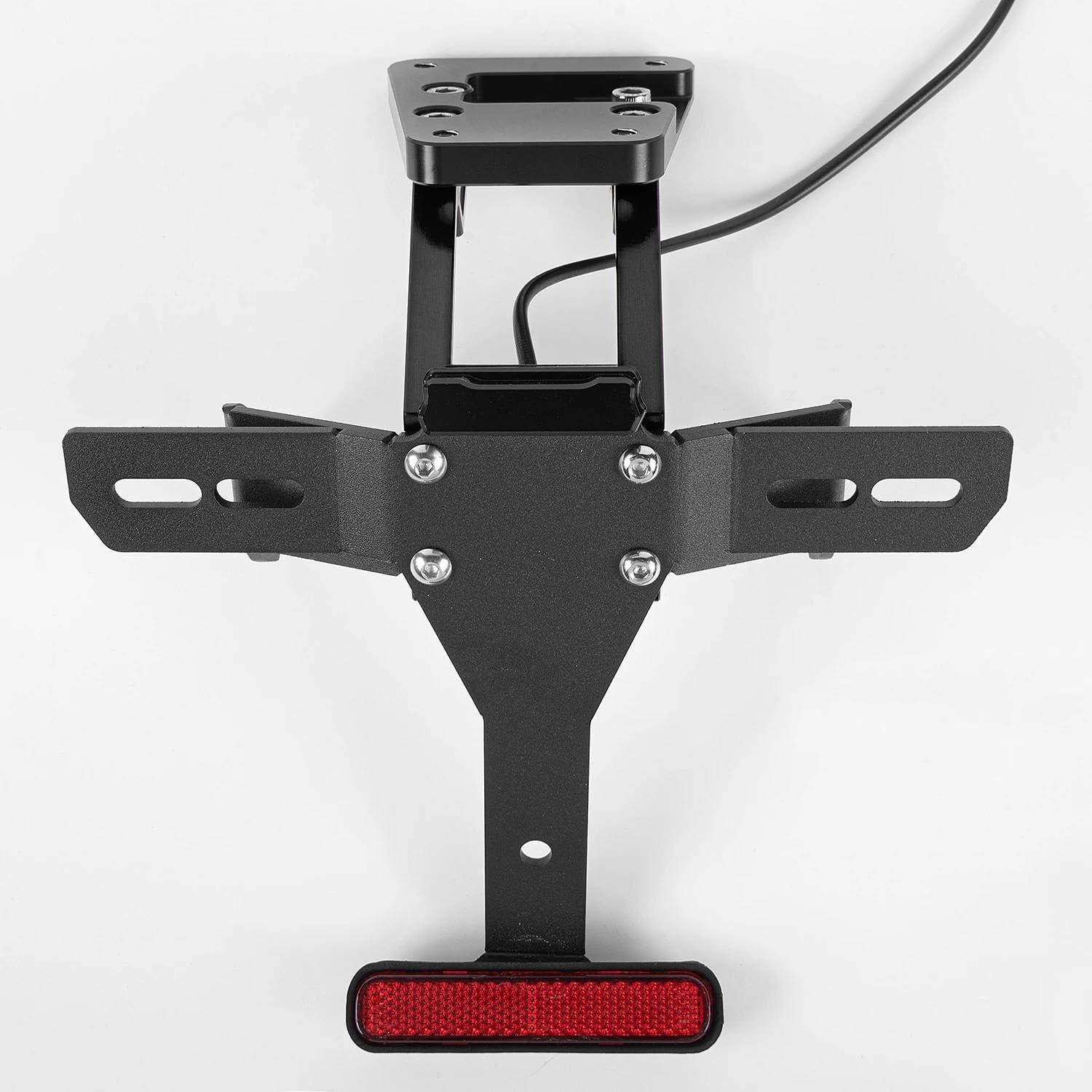 Motorcycle Parts Frame Rear Adjustable License Plate Mount Holder Bracket With Lamp For K&awasaki Z 900 Z H2 2020-2023 Z900 ZH2 2021 2022 Motorcycle(Green)