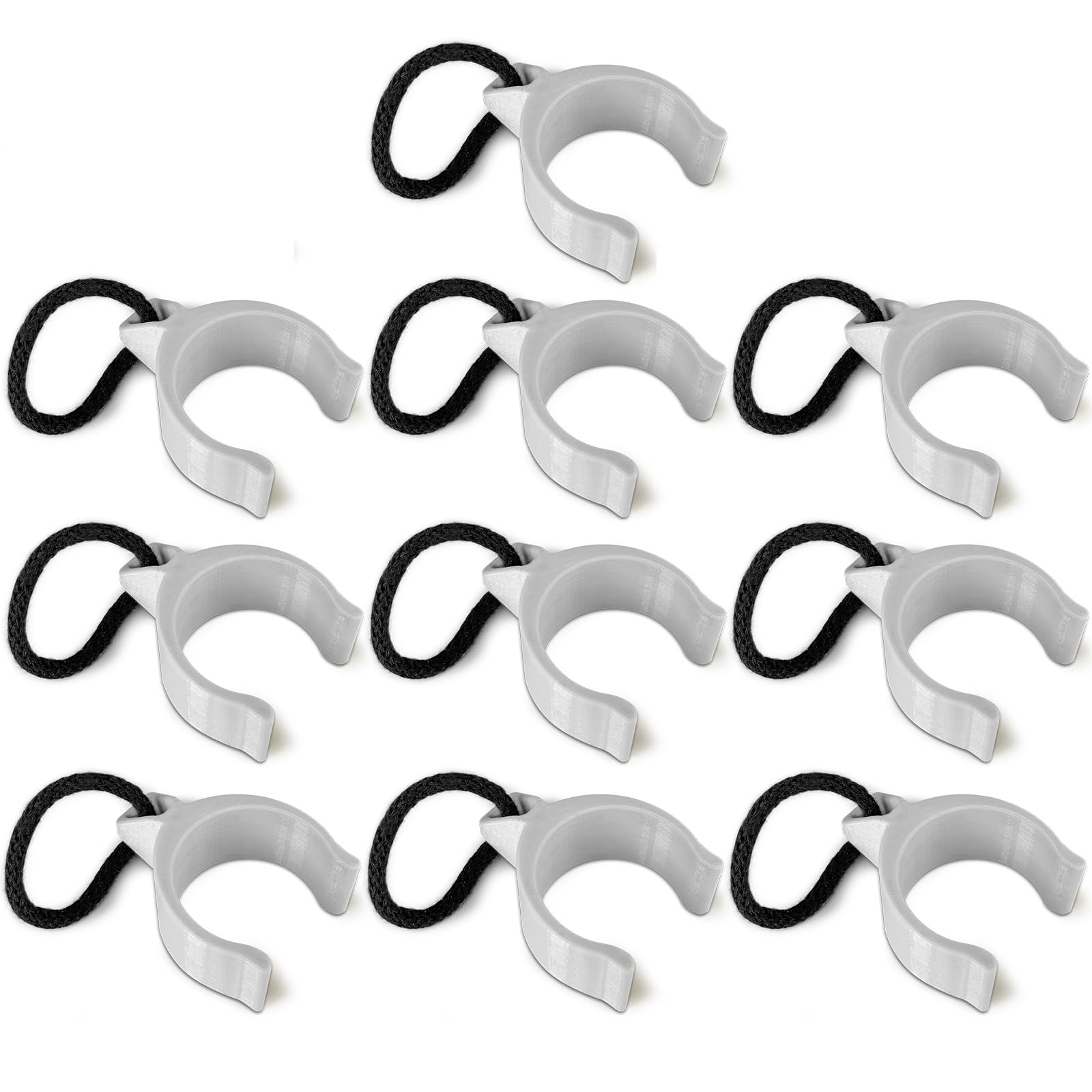 10 x Poolplane Clip - Ø 60mm - Poolhalter mit rundem Rahmen - Passend für INTEX & BESTWAY - Befestigung der Schutzfolie