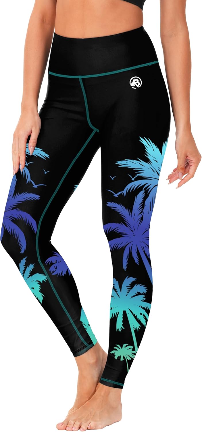 AOBUTE Women Swim Pants UPF 50+ Rash Guard Pants High Waisted Swimming Leggings