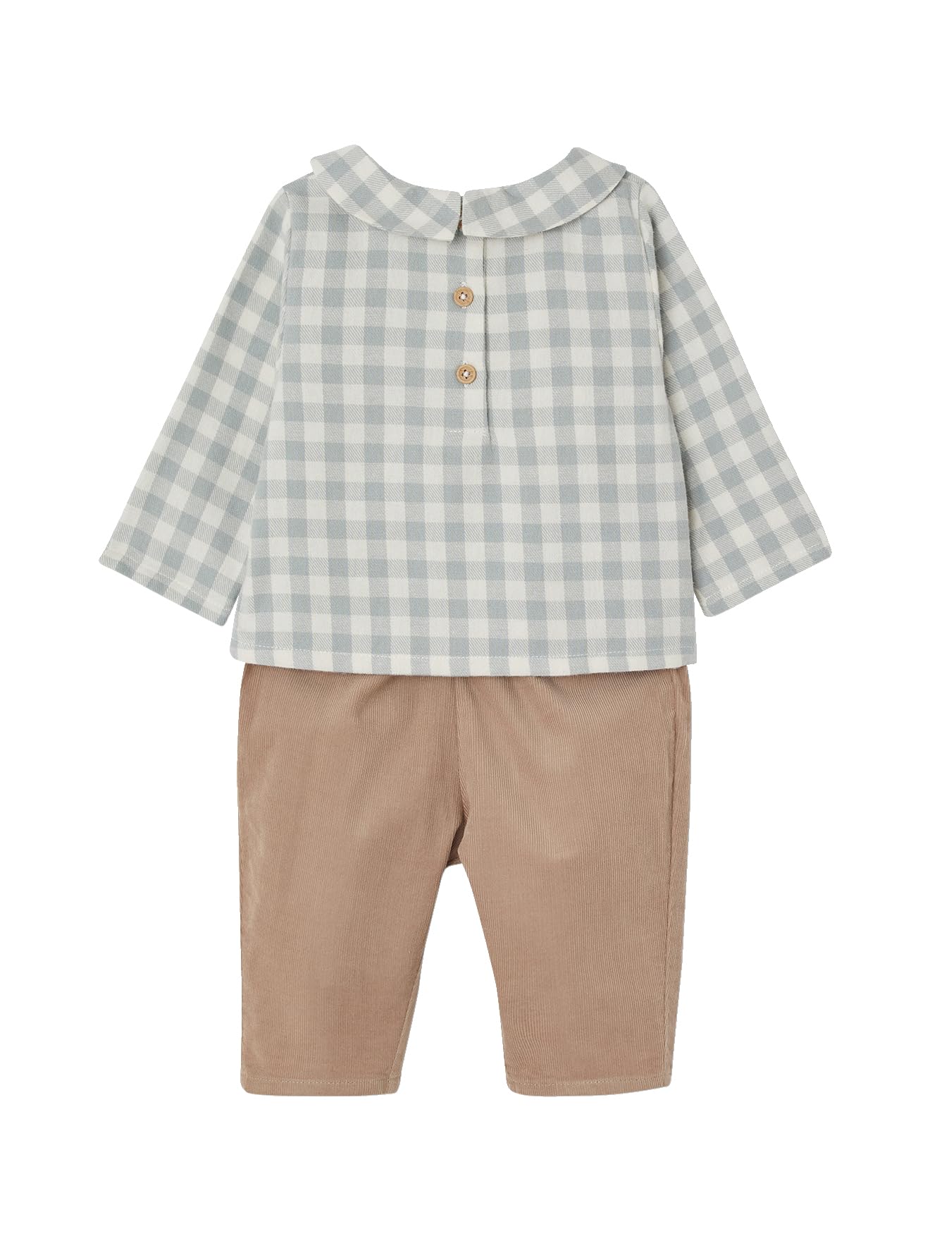 Vertbaudet Baby-Set: Hemdbody, Cordhose & Halstuch