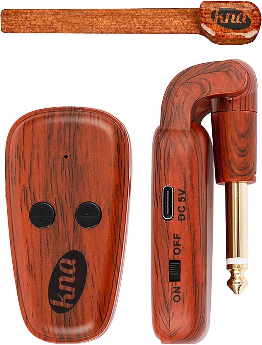 KNA NG-Wi Wireless Piezo Pickup for Nylon String Guitar, Classical, Flamenco, Volume Control, 100ft Range, Ultra-Low Latency, Easy Install, Pro Sound for Live Performance & Recording