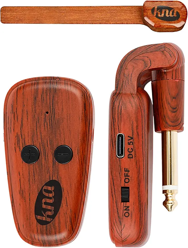 KNA Captador Piezo sem fio NG-Wi para violão de cordas de nylon, clássico, flamenco, controle de volume, alcance de 50 m, latência ultrabaixa, fácil instalação, som profissional para performance ao