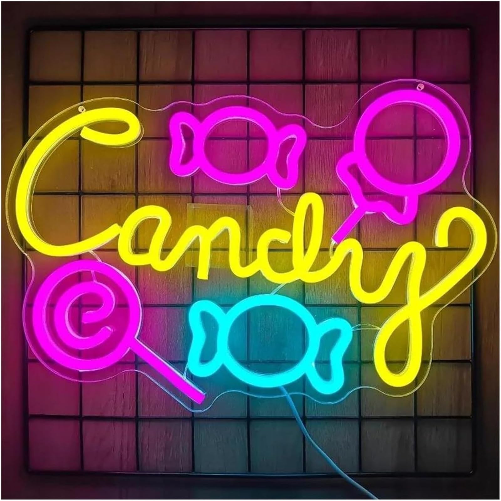 Per insegne al neon, luminose per decorazioni murali, Lollipop Shop