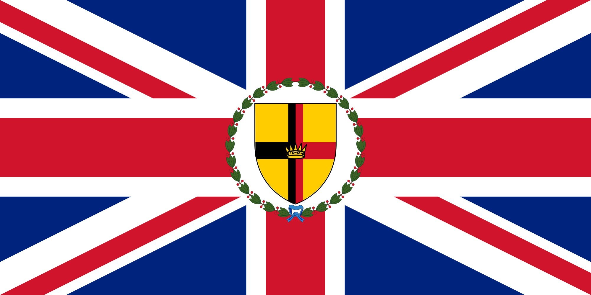 Drapeau Governor of Sarawak 1947–1963 pavillon historique de Bornéo large pour exposition