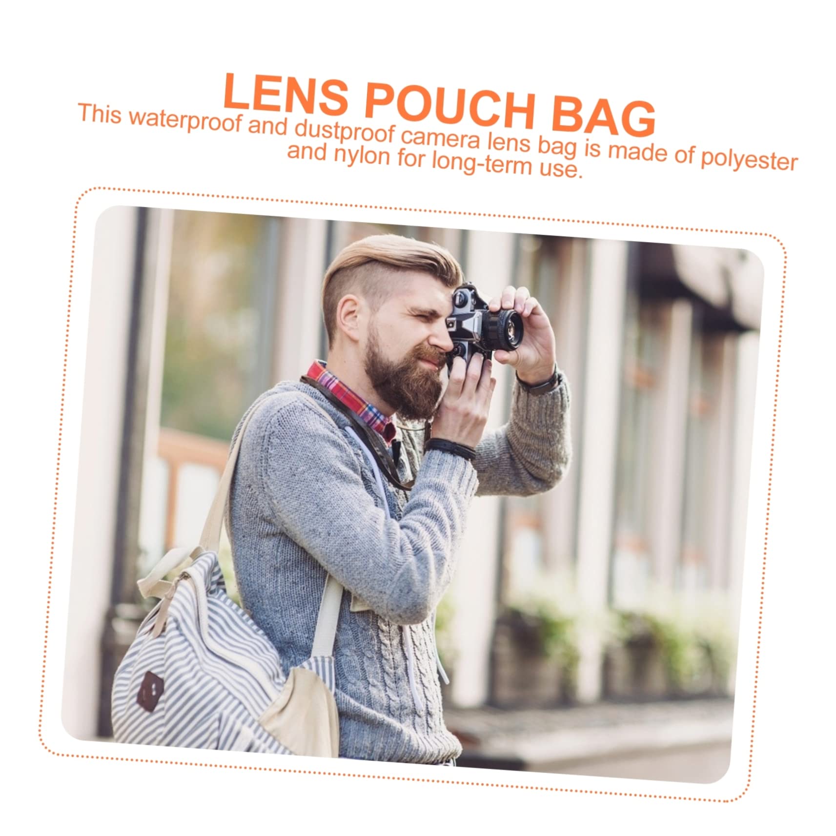 UKCOCO 1 Pc Camera Filter Packs Camera Lens Accessories Slr Camera Lens Bag Camera Lens Pouch Portable Lens Pouch Foldable Camera Lens Bag Polyester Lens Pouch Lens Pouch Bag