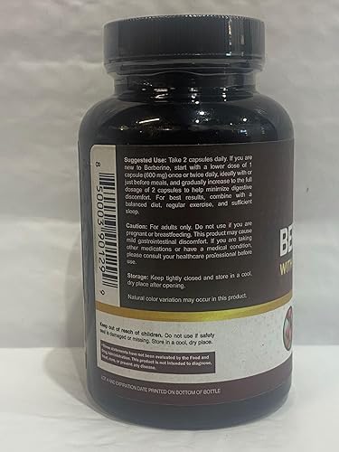 Vista 9 de NutriFlair Berberina HCL Premium 1200mg, 120 Cápsulas - Más Canela Pura Verdadera de Ceilán, Píldoras de Suplementos de Raíz de Berberina HCI
