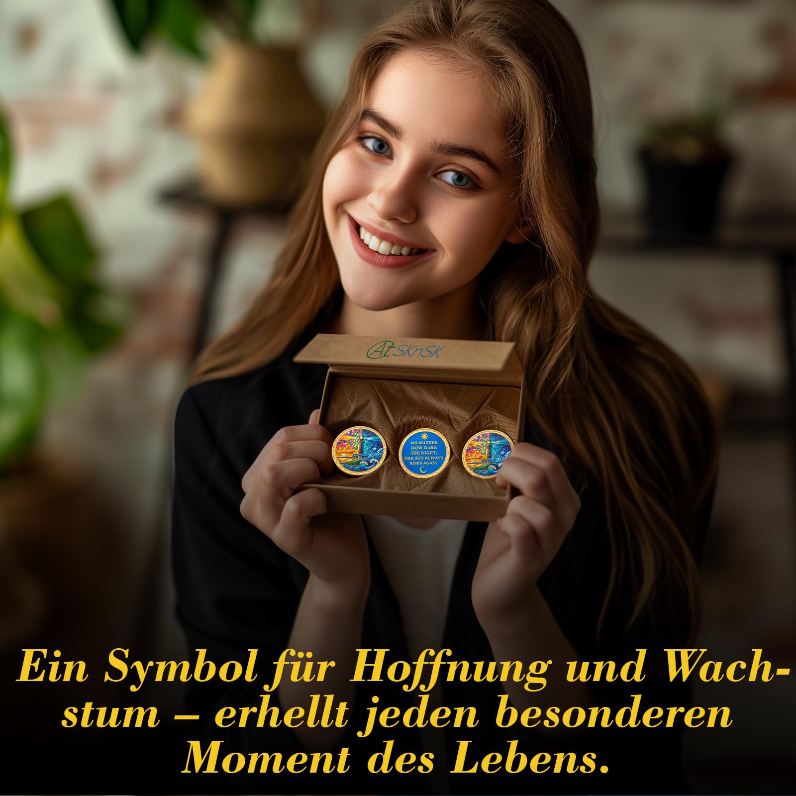 Originale Buntglas-Chips Im Stil Von Nüchternheit, Tag- Und Nachtzyklus, Leuchtturm, Nüchternheit, Nüchternheitsmünze, Nüchternheit, Nüchternheit, Nüchternheit, Geschenke Für Männer Und Frauen