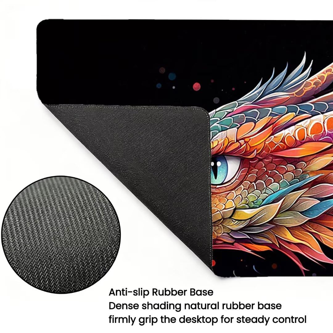 Duża podkładka pod mysz do gier, 1400 x 600 x 3 mm, bardzo duża podkładka pod mysz na biurko z przeszytą krawędzią, antypoślizgowa, wodoodporna podkładka pod mysz, czarna, długa podkładka pod mysz dla