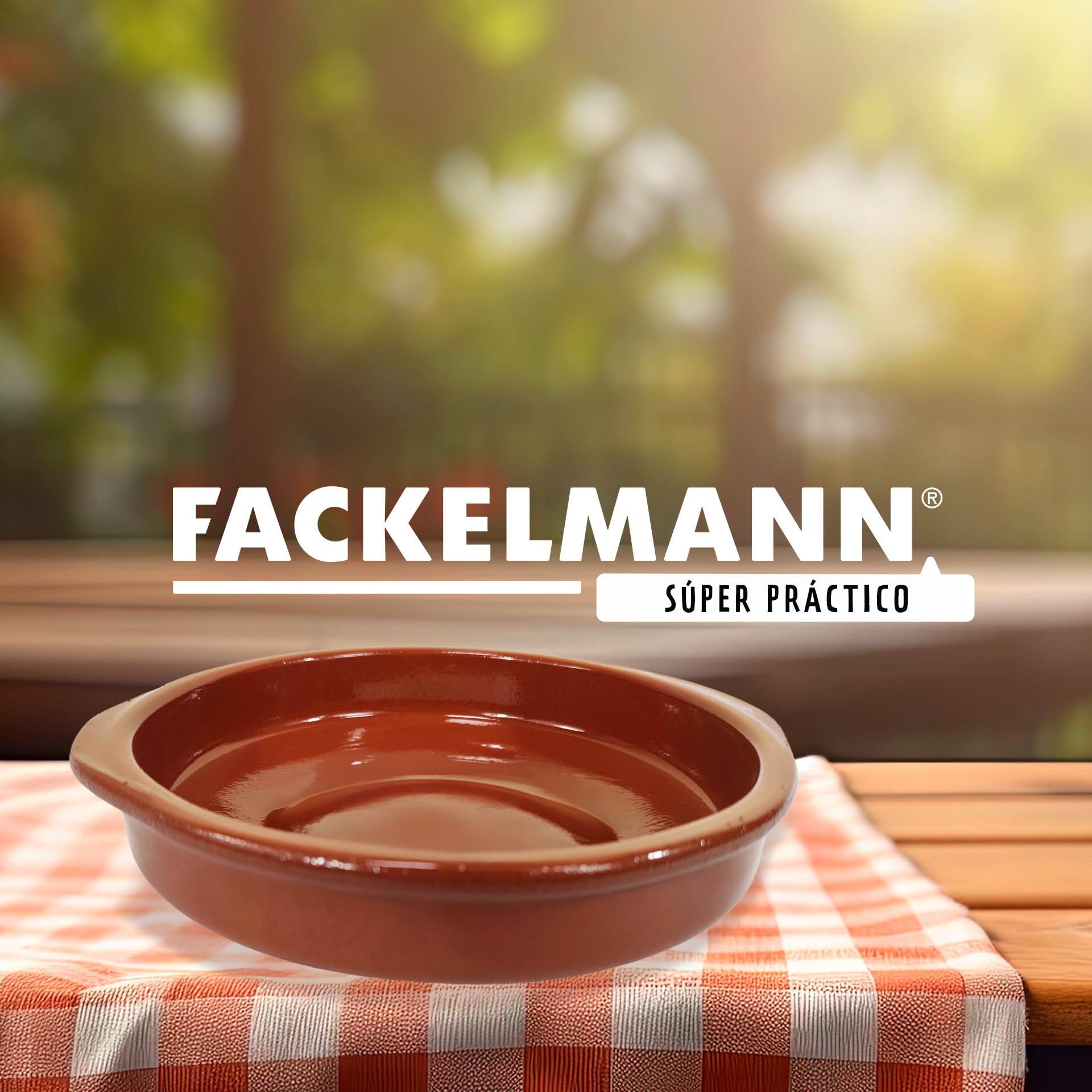 FACKELMANN Casseruola Classica, Ceramica, Marrone, Ø18 X 20.5 X 4.5 Cm