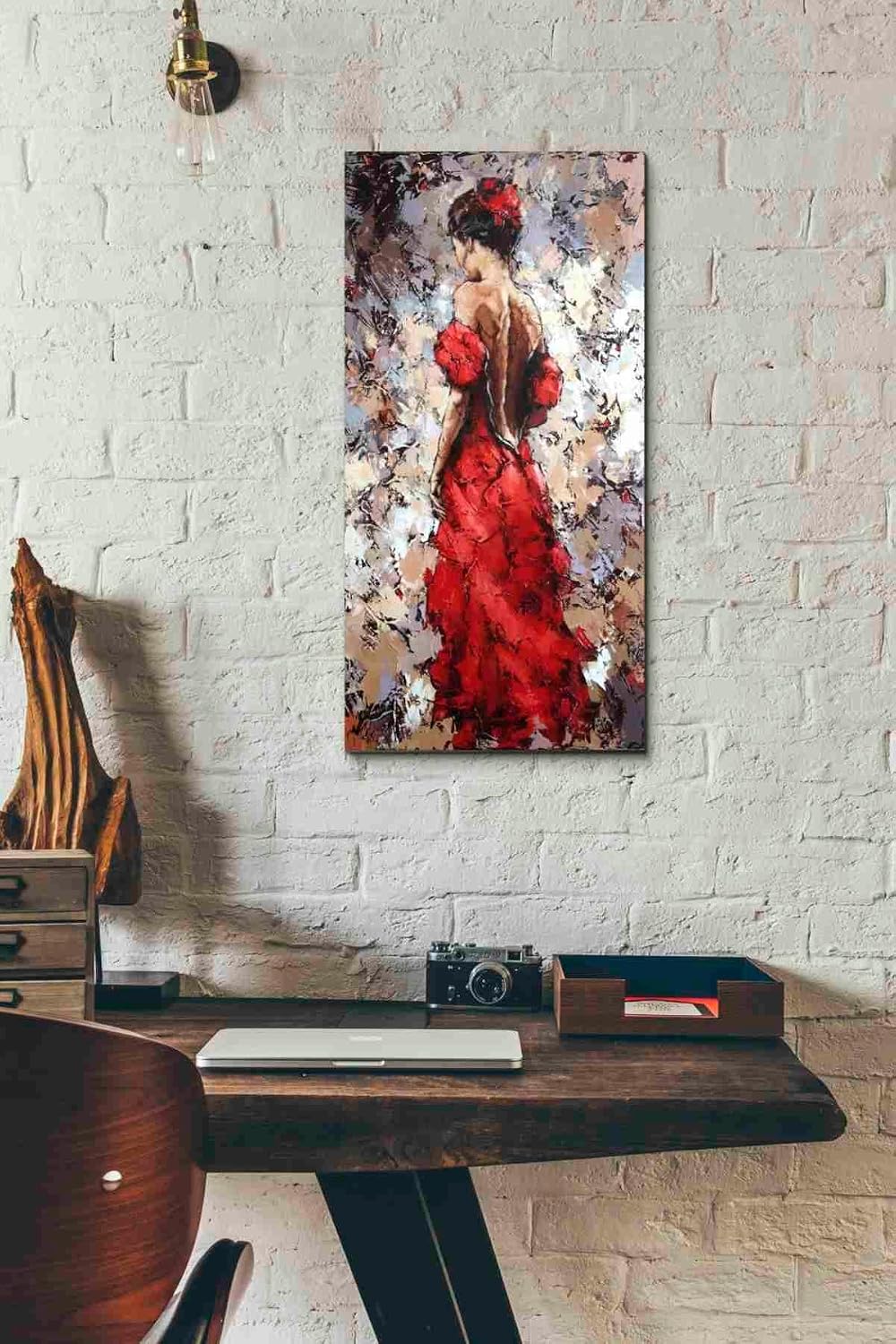 Epic Graffiti 'Baile' by Alexander Gunin, Canvas Wall Art, 12"x24"