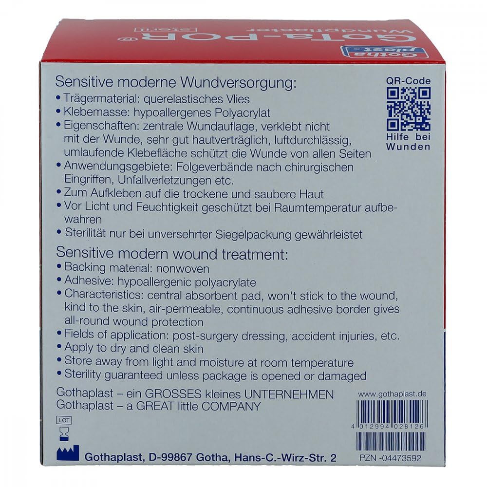 Gota-por Wundpflaster steril 60x100 mm 50 stk