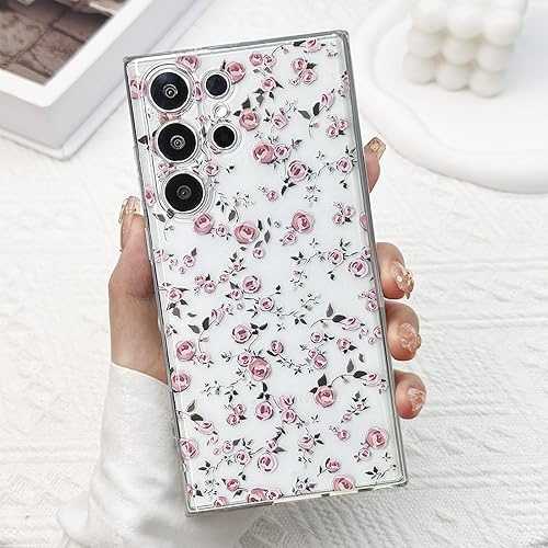 Miniatura 66 de para Funda de Samsung Galaxy S23, Funda Floral de Flores Lindas con Patrón de Lavanda Transparente y Estética para Mujeres y Niñas, Funda Lavanda