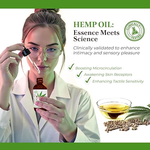 Miniatura 7 de Natural Therapy Aceite corporal con cáñamo y coco  Hidratante para piel seca y aceite de masaje hidratante  Aumenta la elasticidad de la piel y