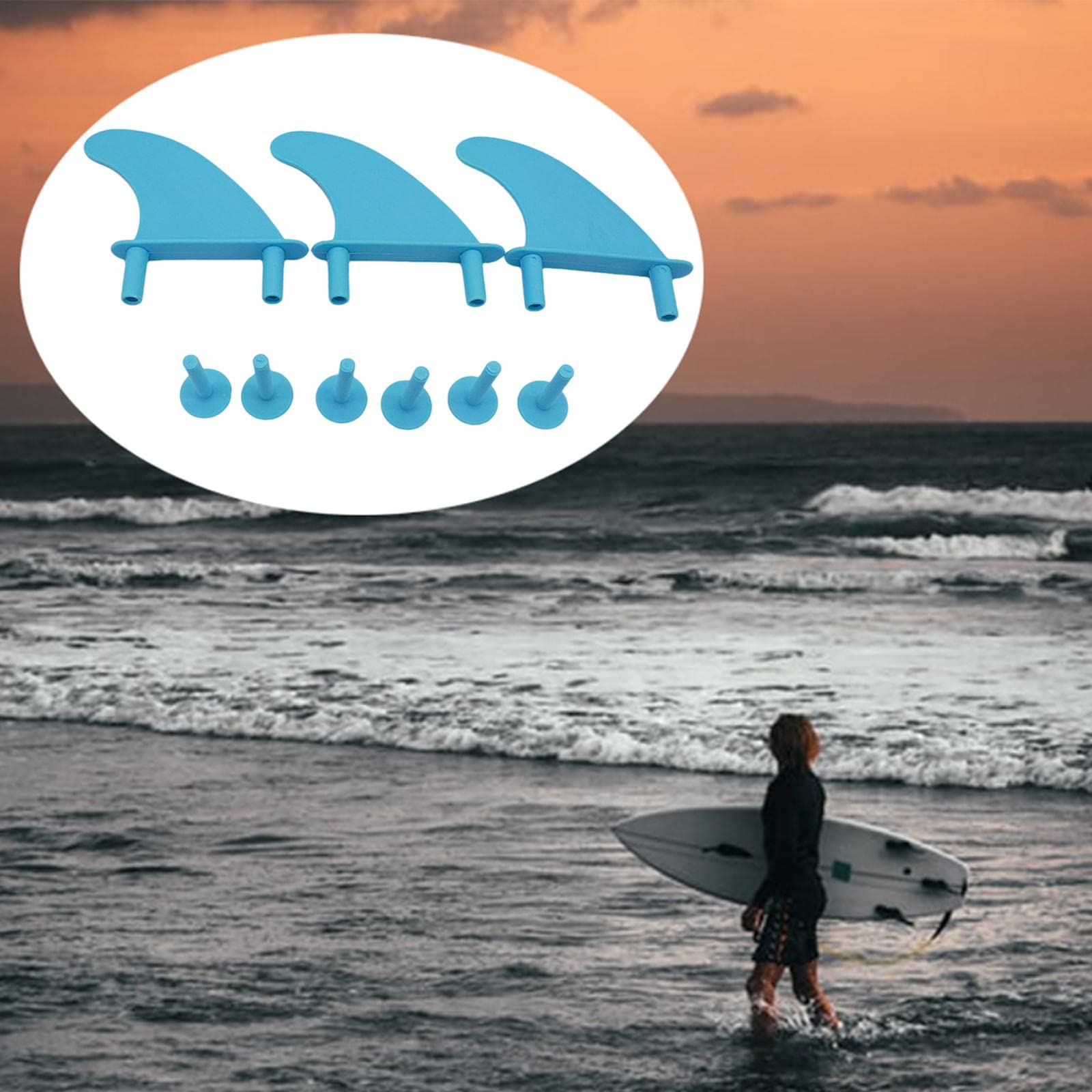 3X Vis pour Ailerons de Surf Soft Top Longboard