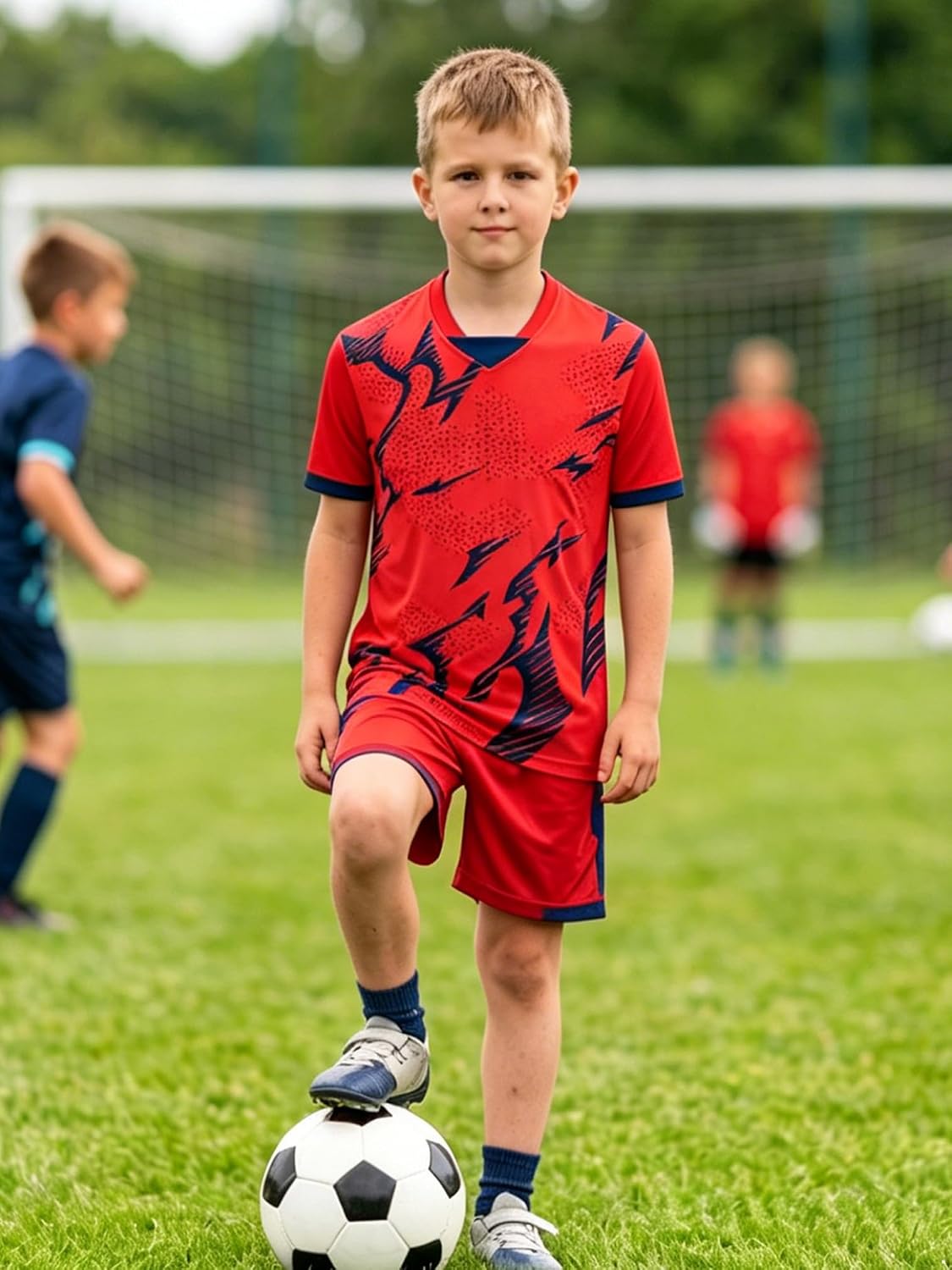 YiZYiF Boys Soccer Jersey Performance Shirts Pe Class Shirt | Active Athletic T-shirt,Workout Shirt,Moisture-wicking Sport Tops,Cool Dry,Shorts Sleeves,Stretchy,Loose Fit,Upf 50+