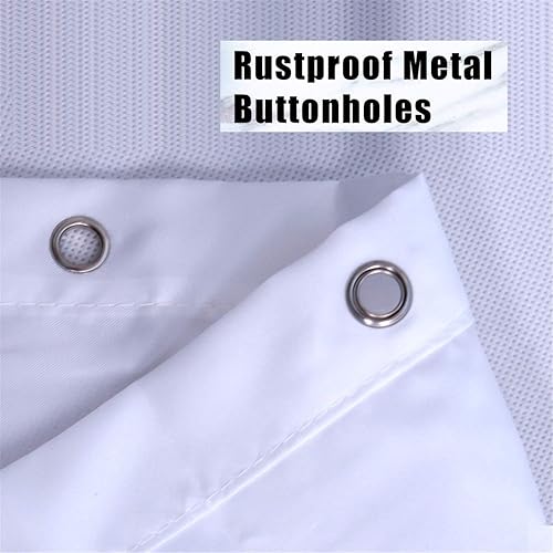 Miniatura 9 de Juego de 4 cortinas de ducha de animales salvajes con alfombras antideslizantes y cubierta para tapa de inodoro, diseño de león gris oscuro, bosque