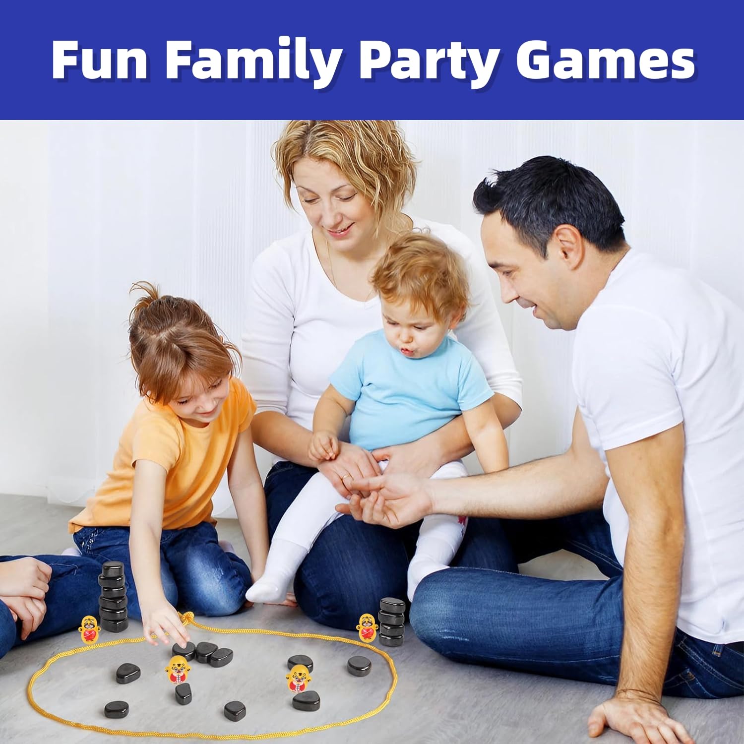 Magnetic Chess Game – Family Board Game With 40 Magnetic Stones For 2-4 Players, Portable Travel Game - View #6