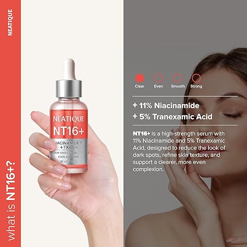 Miniatura 2 de Suero facial Neatique NT16+ 11% de niacinamida + ácido tranexámico al 5%, para manchas oscuras, tono desigual y piel de aspecto suave, 1 onza líquida