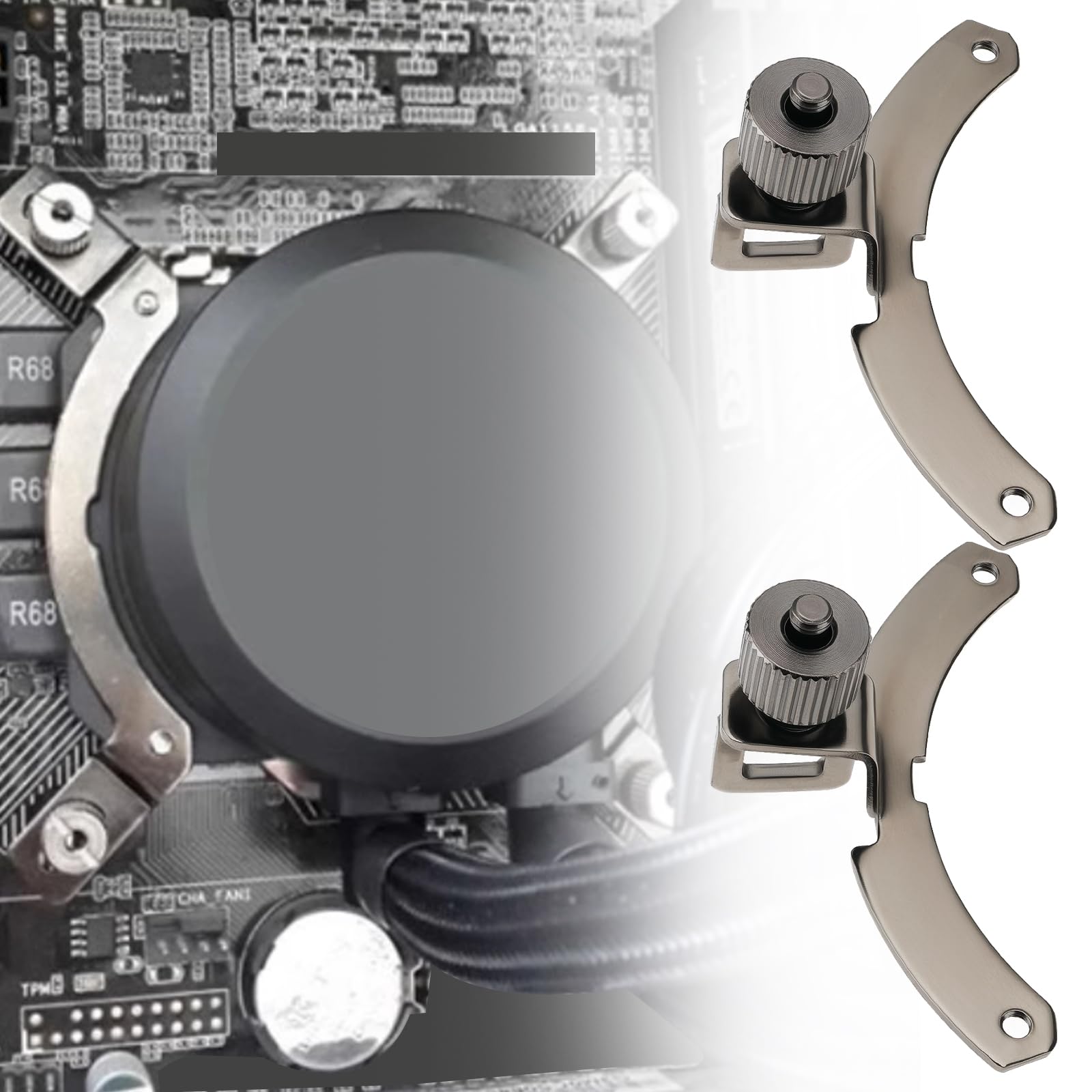 2X Staffa di Montaggio con Fibbia di Fissaggio per CPU del Computer Compatibile con Cooler Master B120 240 360 AMD AM4 CPU Holder Clips