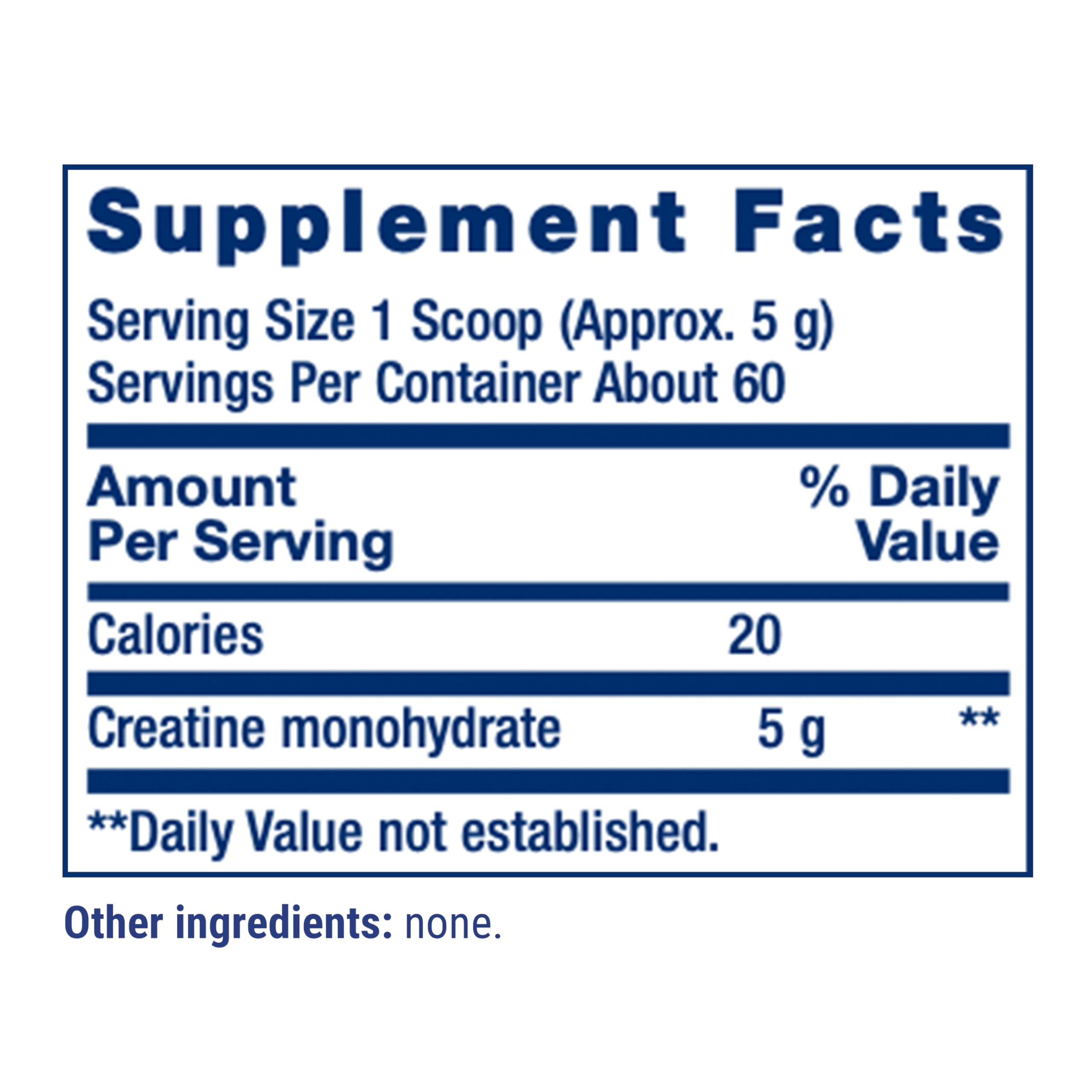 Life Extension Creatine Monohydrate Powder, Unflavored, Net Wt. 300 g — Amazon image 3