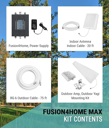 Miniatura 5 de SureCall Fusion4Home Max - Amplificador de señal de célula con tecnología de rango extendido de hasta 6500 pies cuadrados, 5G4G LTE multiusuario,