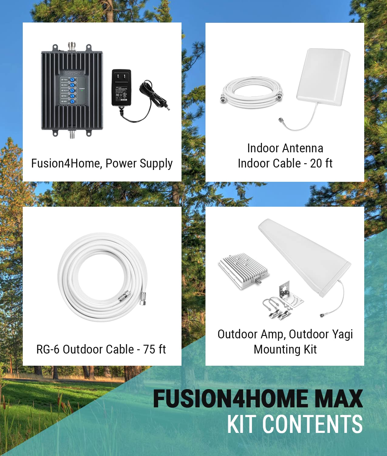 Surecall Fusion4home Max Cell Signal Booster With Extended Range