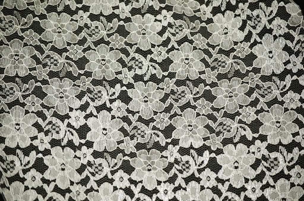 LA Fabric Spot Inc. Raschel Lace Fabric 60" Wide Polyester French Floral by The Yard (5 Yard, Turquoise)