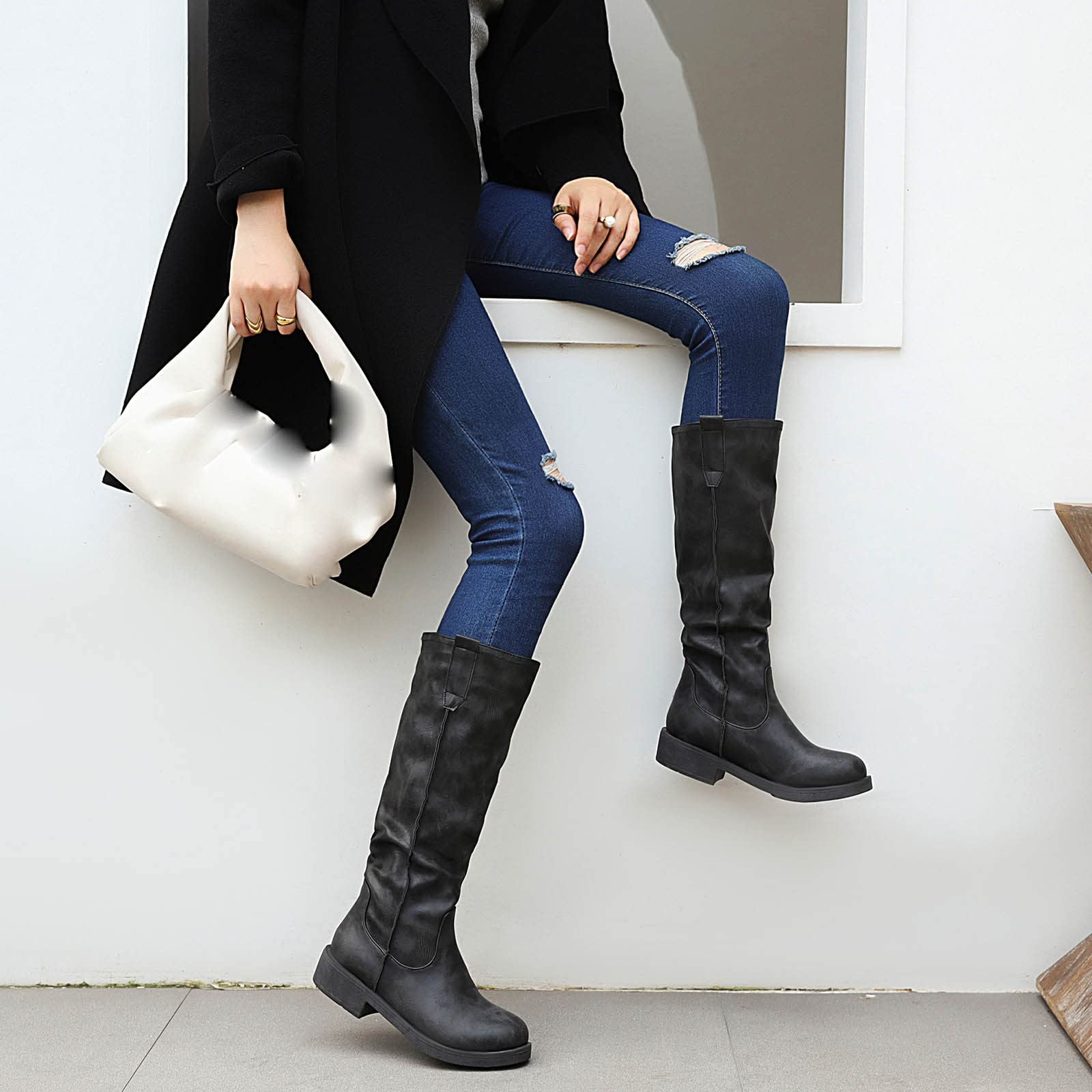Botas Cowboy Mujer Altas Botas De Campo Western Botines