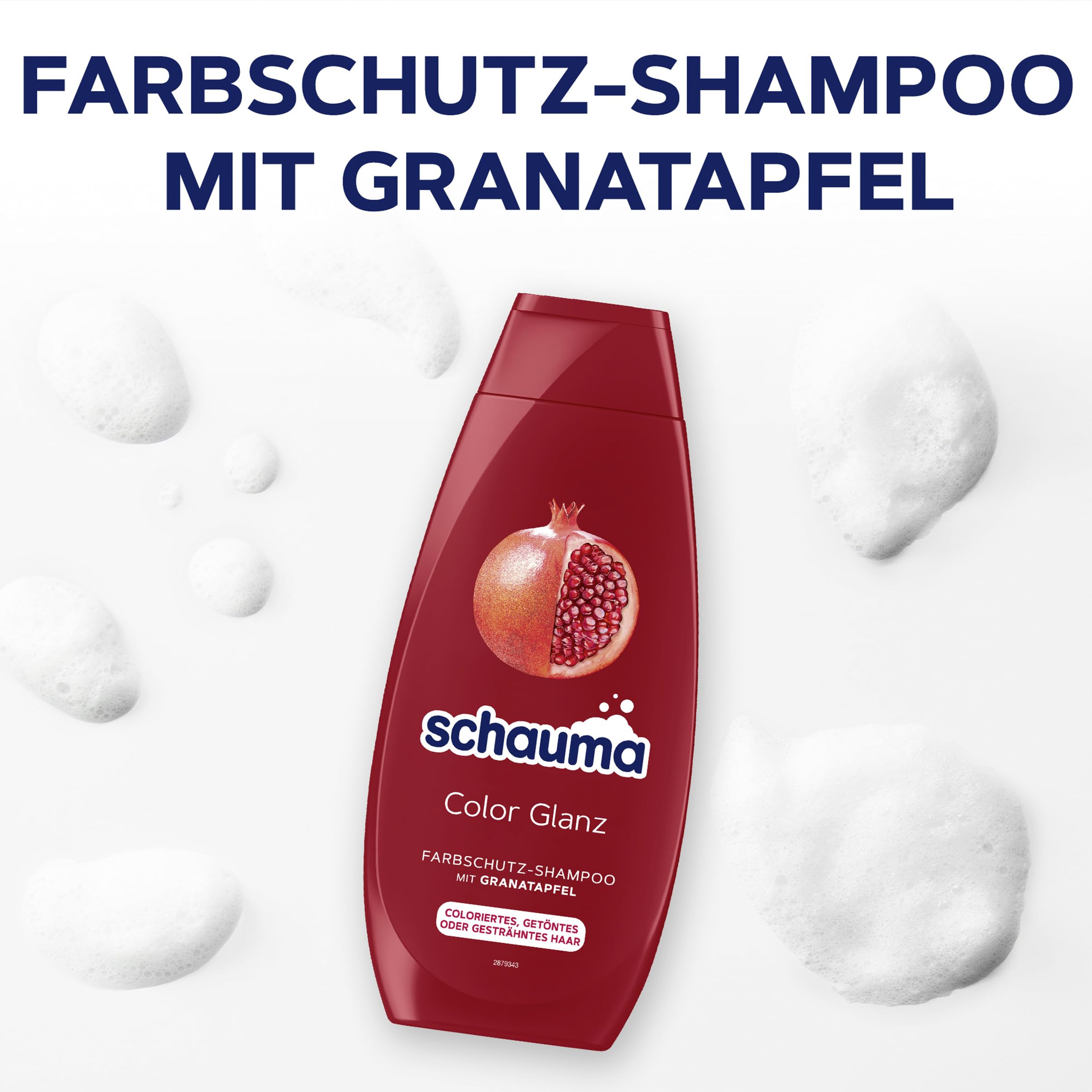 Schauma Schwarzkopf Color Glanz szampon ochronny (5 x 400 ml), pielęgnuje włosy farbowane, farbowane lub pasemka, szampon kolorowy z ekstraktem z granatu